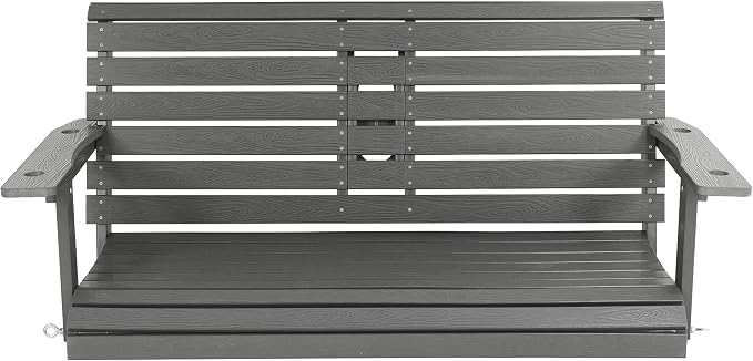 Poly Lumber 2-Seat Porch Swing, HIPS 4.5-Feet Bench Swing - Image 9