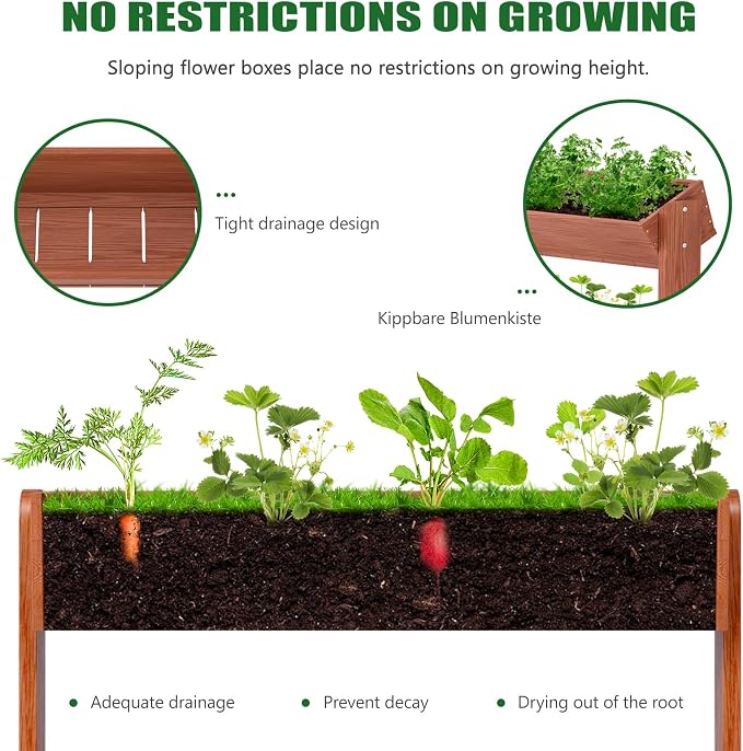 Wooden Vertical Raised Garden Bed, 5 Tier Garden Planters Raised Beds - Image 6