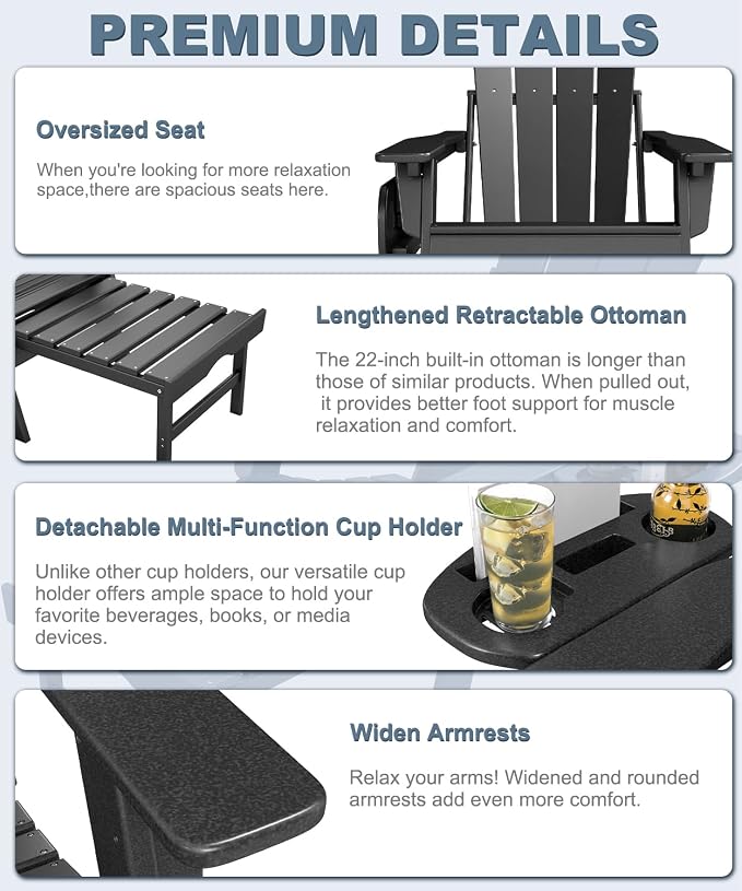 Adjustable Adirondack Chair - Image 5
