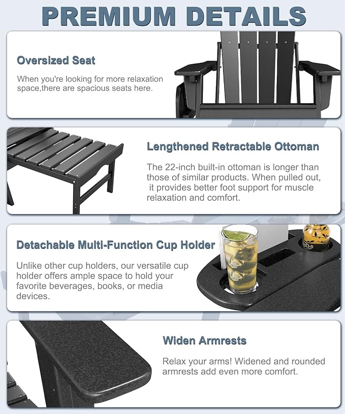 Adjustable Adirondack Chair - Image 6