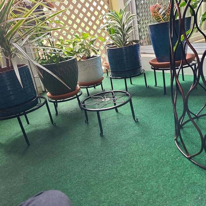 5 Pack Metal Plant Stands for Multiple Plant, Heavy Duty Flower Pot Stands for - Image 5