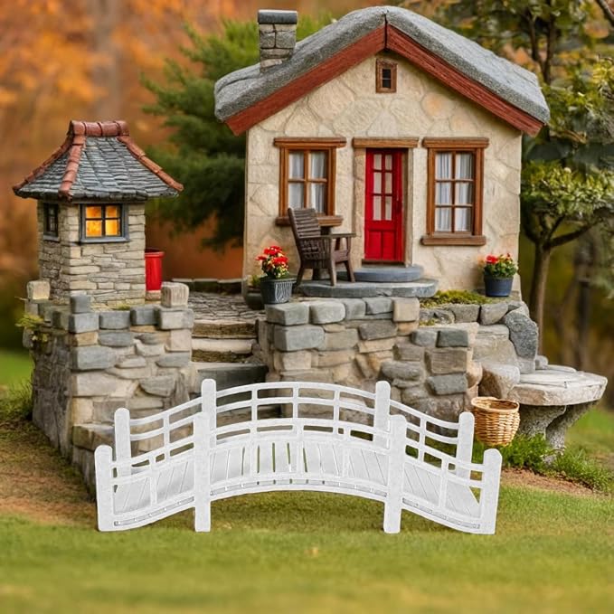 Dollhouse Miniature Bridge Vintage Arch Bridge - Image 6