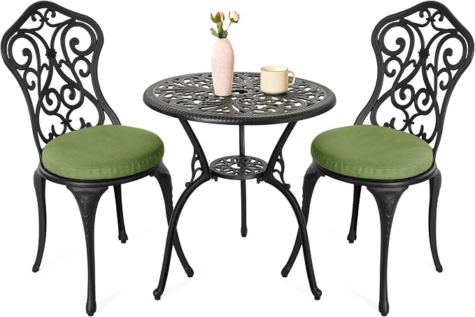 NUU GARDEN Patio 3-Piece Bistro Set by NUUGARDENCORPORATION