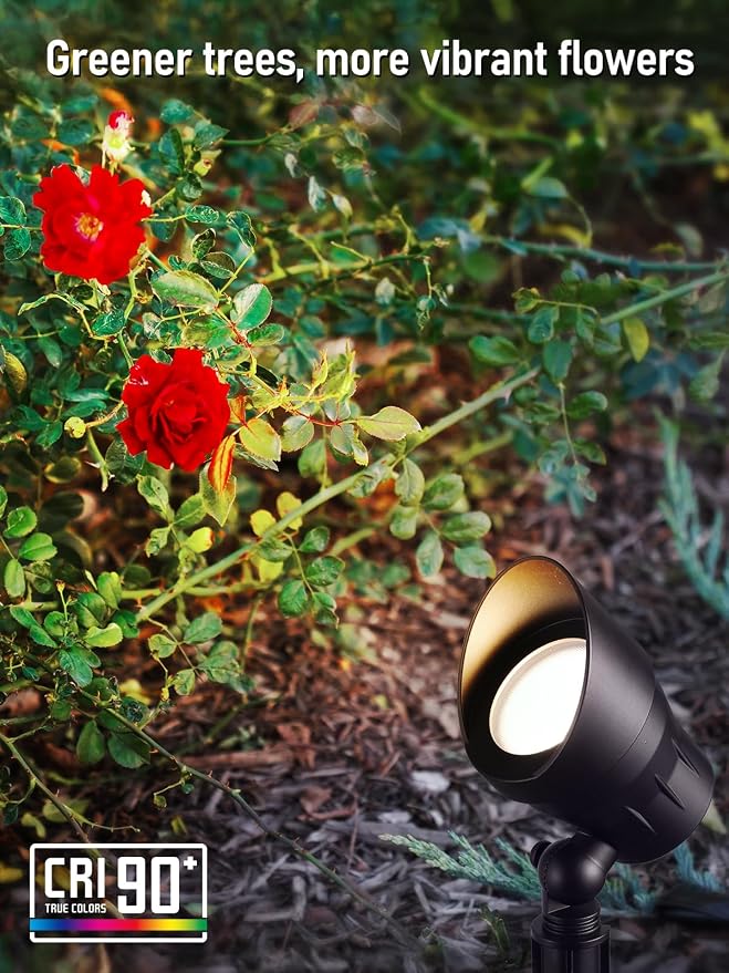 LEONLITE 8-Pack 5CCT Low Voltage LED Landscape Spotlight, Update - Image 5