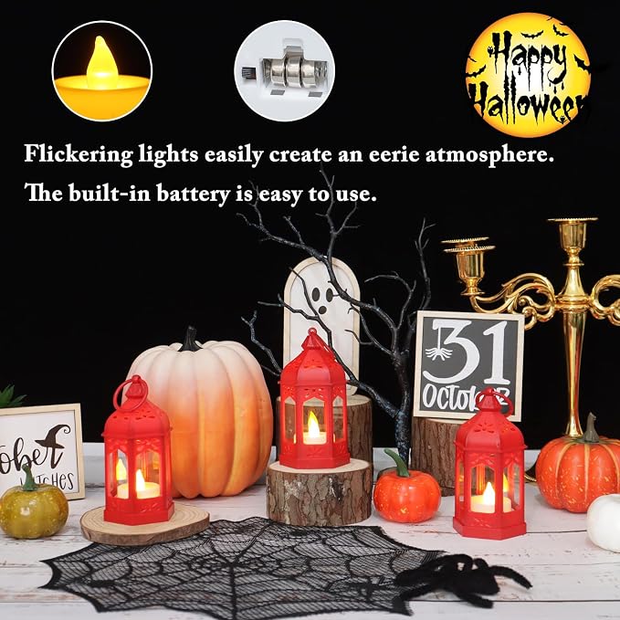 LLQ 8Pcs Mini Moroccan Lantern Decor - Image 5