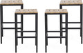 Christopher Knight Home Frieda Outdoor Modern Industrial Acacia Wood Bar Stools by ChristopherKnightHome