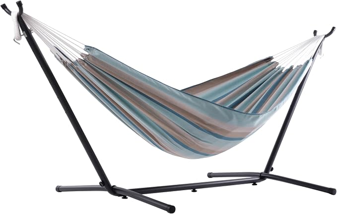 Vivere Brazilian Style Sunbrella Double Hammock by Vivere