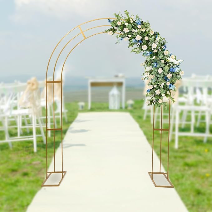Wedding Arch Backdrop Stand, 8.53ft Heavy Duty Metal Wedding Backdrop Stand - Image 6