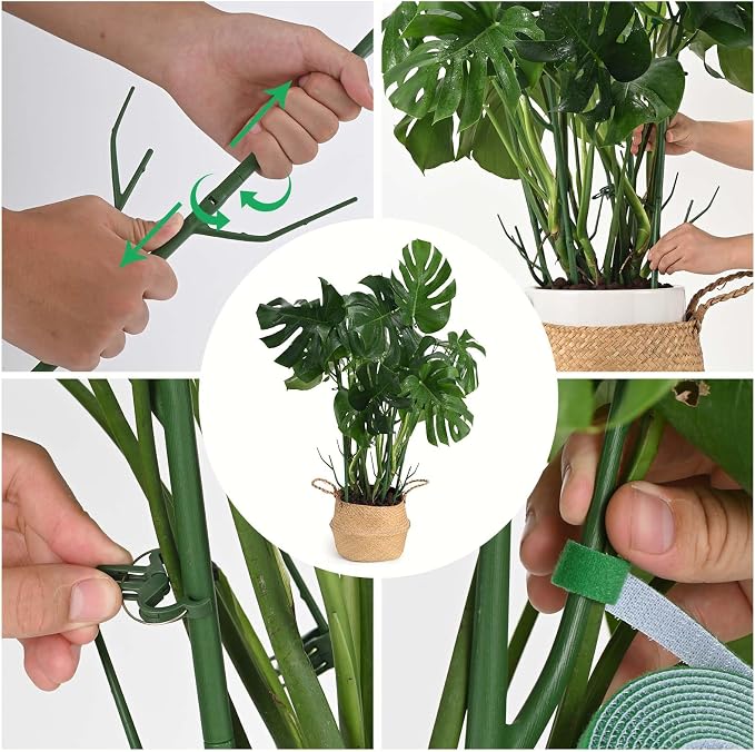 9 Pack Green Plant Support Stakes Plant Stakes - Image 5