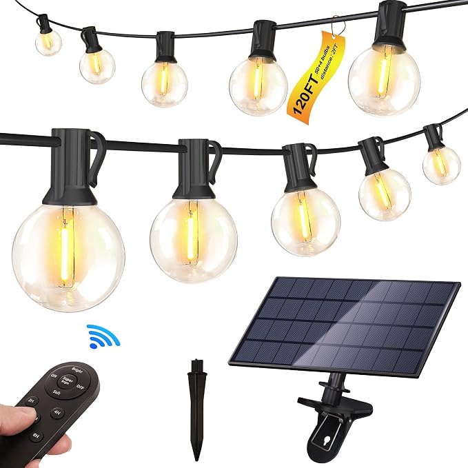 Stright Solar String Light for Outside 120FT by Stright