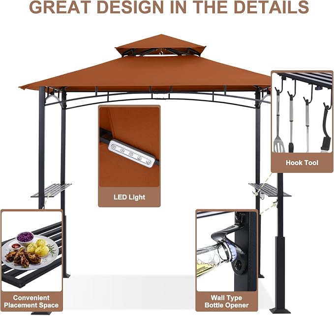 ABCCANOPY 8x5 Grill Gazebo - Image 6