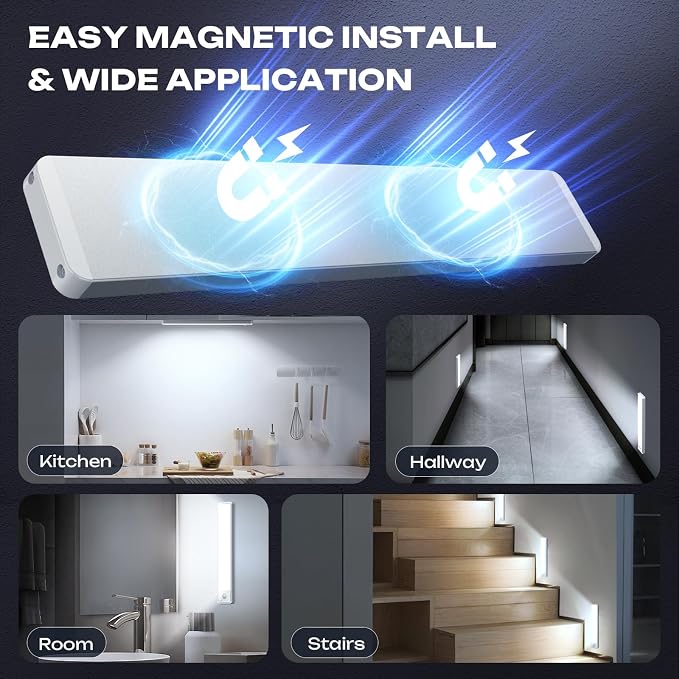 Under Cabinet Lighting Wireless LED Motion Sensor Magnetic Light 2500maAh - Image 3