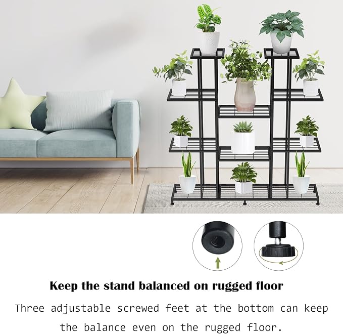 Twhep Heavy Duty Metal Plant Stand, large Multifunctional Plant Stand - Image 3
