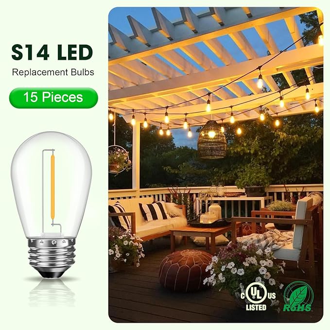 LED S14 Replacement Light Bulbs - Image 8