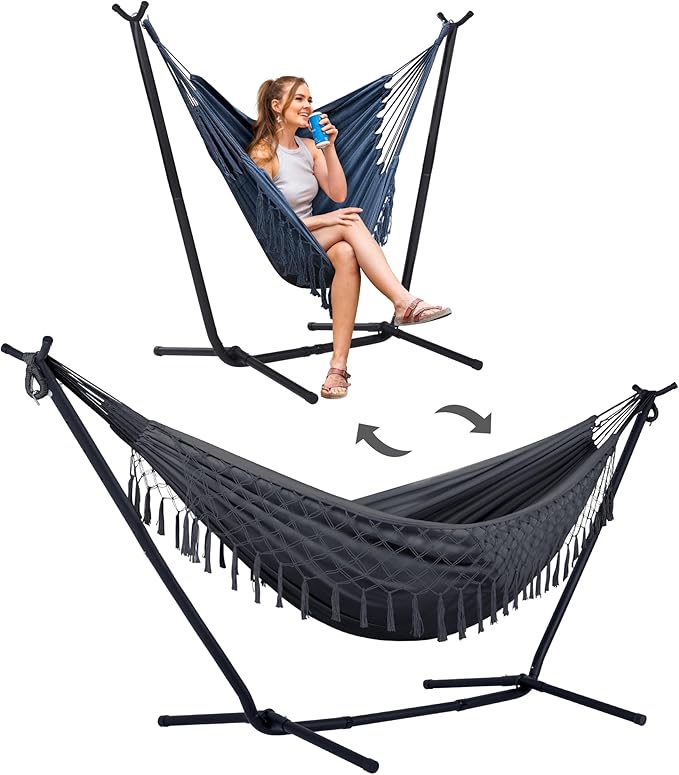 SUNCREAT 2-in-1 Hammocks Convertible Portable Double Hammock by SUNCREAT