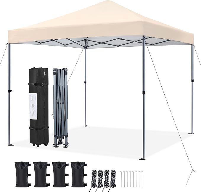 Yaheetech 10x10 1-Person Setup Pop Up Canopy Tent, Instant Portable Commercial by Yaheetech