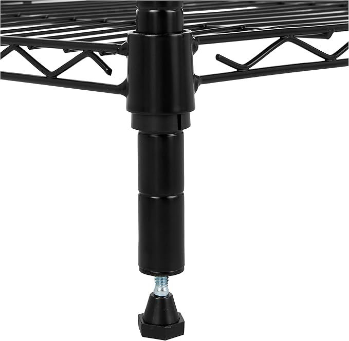 Amazon Basics 4-Shelf Adjustable Heavy Duty Steel Wire Rack Storage Shelving - Image 5