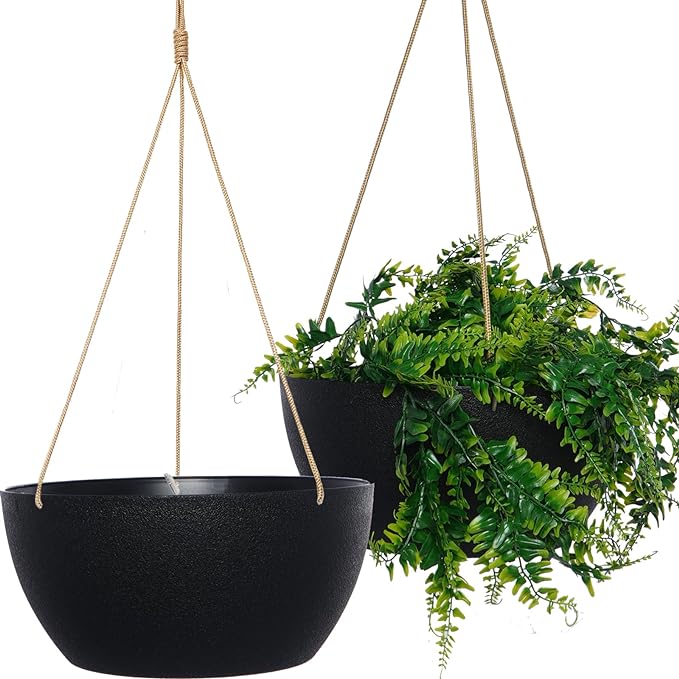 13 Inch 2 Pack Large Hanging Planters by SwinDuck