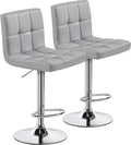 Yaheetech Bar Stools Set of 2, PU Leather Adjustable Barstools, Modern Counter by Yaheetech