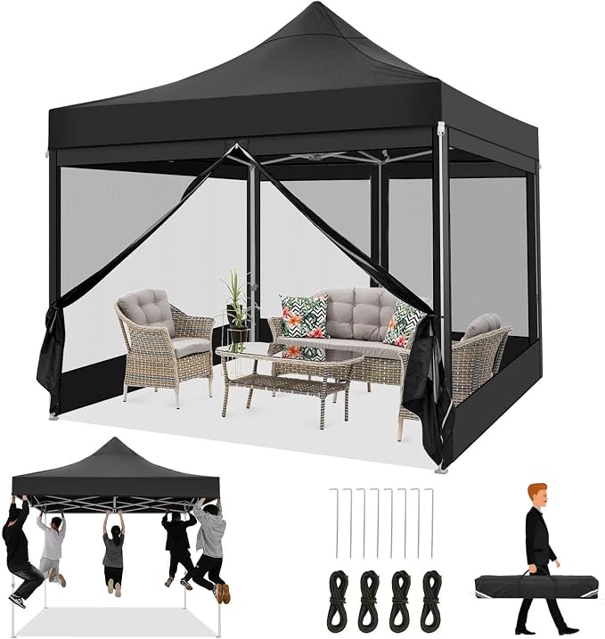 COBIZI 10x10 Heavy Duty Pop Up Canopy by COBIZI