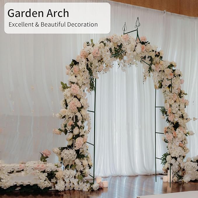 8.3 Ft H x 4.6 Ft W Metal Pergola Arbor - Image 2