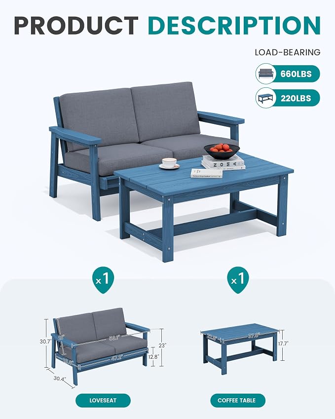 SERWALL Outdoor Loveseat - Image 2