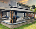 PURPLE LEAF 12' X 26' Outdoor Hardtop Gazebo Patio Wide Aluminum Frame by PURPLELEAF