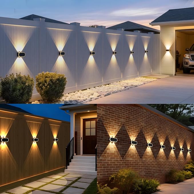 Fence Lights Solar Powered: Outdoor Wall Lighting IP65 Waterproof - Image 7