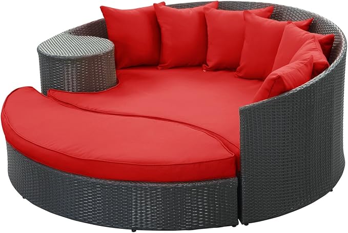 Modway Taiji Outdoor Wicker Patio Daybed - Image 3