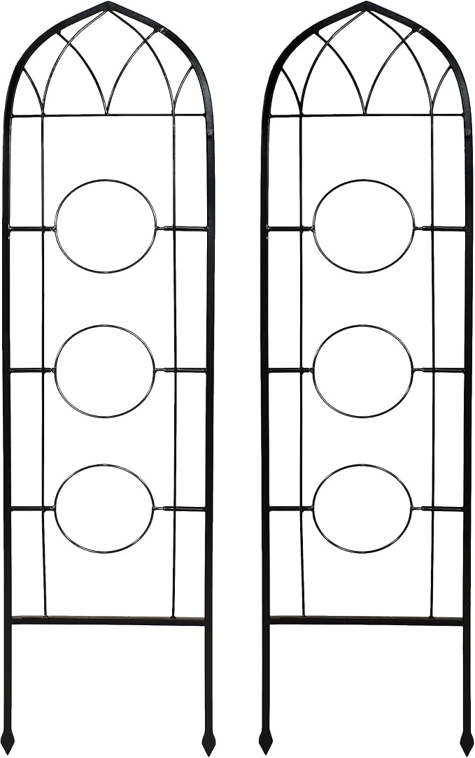 Sunnydaze Steel 2-Piece Arched Garden Trellis by SunnydazeDecor