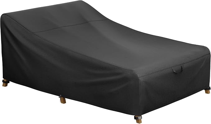 iBirdie Outdoor Double Wide Chaise Lounge Cover 80L x 55W x 32H inch Waterproof by iBirdie