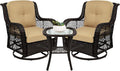 Best Choice Products 3-Piece Outdoor Wicker Patio Bistro Set w/ 2 360-Degree by BestChoiceProducts