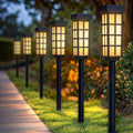 PASAMIC 24" Solar Pathway Lights Outdoor, 8 Pack Bright Garden Light by PASAMIC