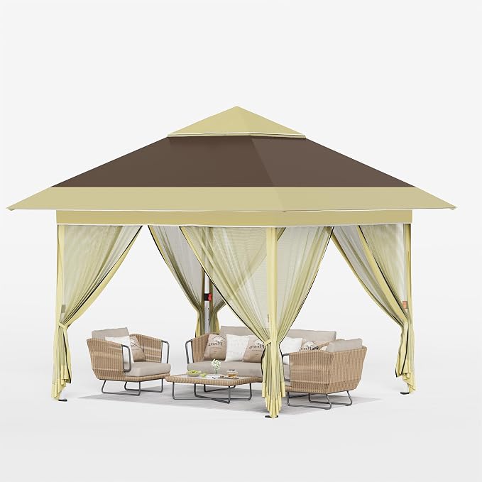 Devoko 10x10 Pop Up Gazebo Canopy Tent by DEVOKO