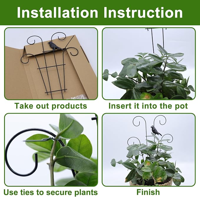 Coomin 14.5 Bird Indoor Plant Trellis - Image 4