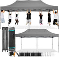 COBIZI 10x20 Pop Up Canopy Without Sidewall, Heavy Duty Canopy UPF 50+ All by COBIZI