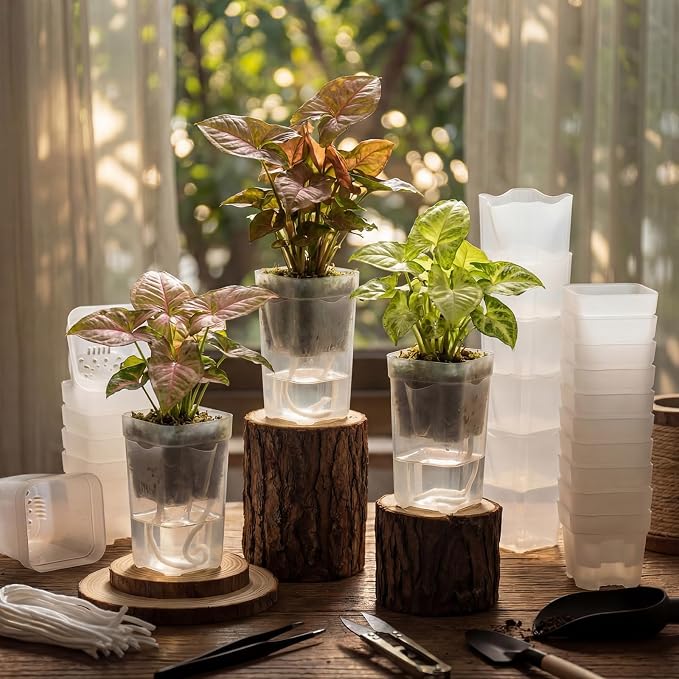 LemonRoad 20 Pack 2" and 2.5" Small Self Watering Pots - Image 2