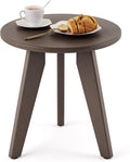 Outdoor Side Table, HDPS Outdoor Table, Small Round Side Table Weather-Resistant by HOMENJOY