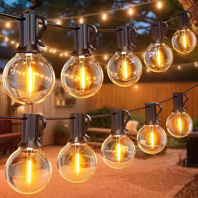 GPATIO Outdoor String Lights, 150FT G40 Bulbs Shatterproof Patio Lights by AddforPatioMakeover