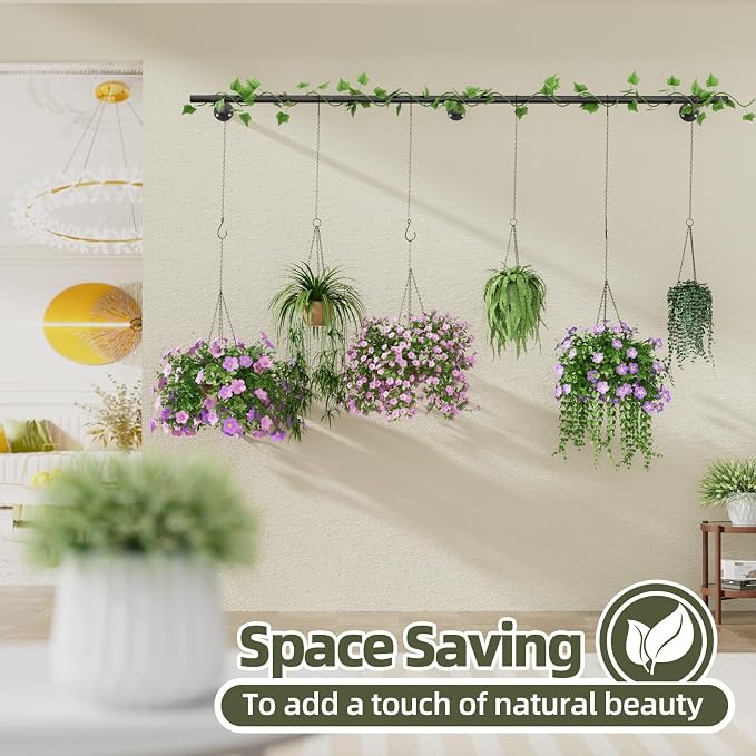 Plant Hanger Indoor 63 inch, Metal Planters Hanging Rod - Image 5