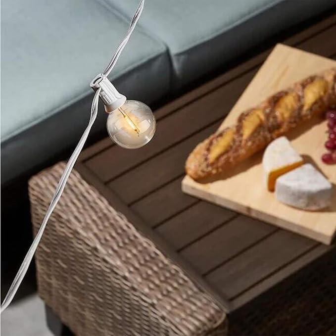 Outdoor Globe String Lights White - Image 7