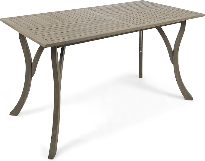Christopher Knight Home Jaden Outdoor Acacia Wood Rectangular Dining Table by ChristopherKnightHome