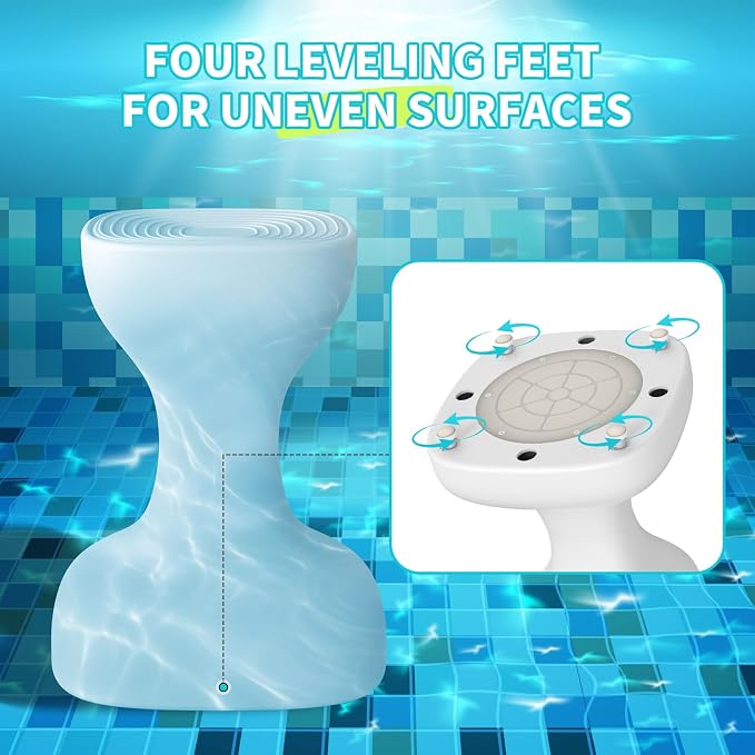 24" Pool stools for Underwater, Pre-Weighted Pool Stool - Image 8