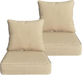 Goodgoods 24x24 inch Outdoor/Indoor Deep Seat Patio Cushions Set of 2 Resilient by Goodgoods
