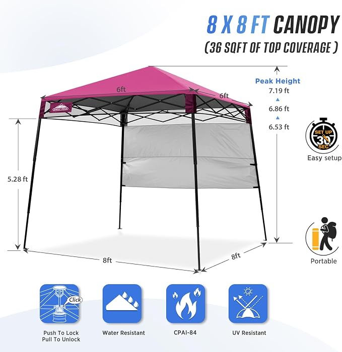 EAGLE PEAK 8x8 Pop Up Canopy Tent - Image 3