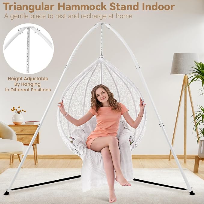 Tripod Hammock Chair Stand for Multi-Use, Heavy-Duty Sensory Swing Stand for - Image 2