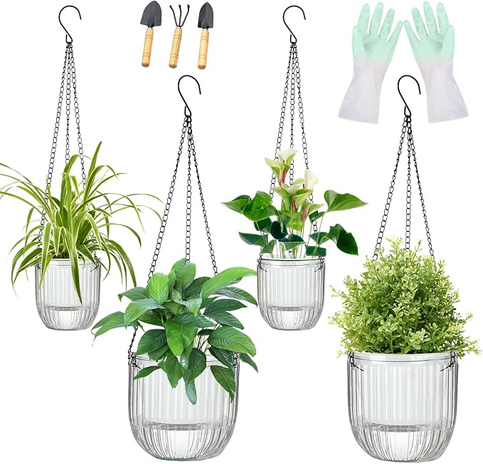 Self-Watering Hanging Planter for Indoor Plants by Unknown