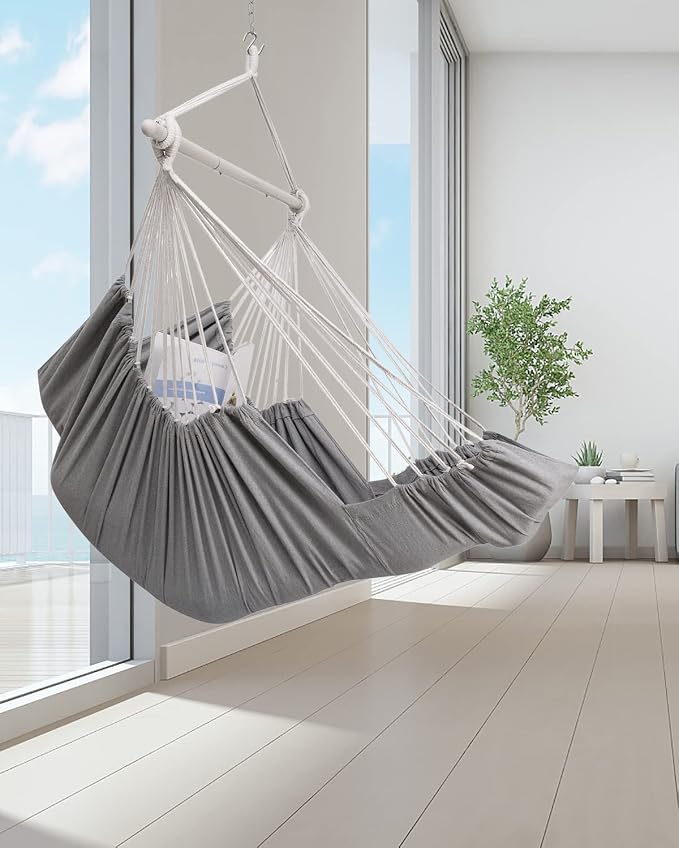 ADVOKAIR Hanging Hammock Chair Large Swing Chair - Image 7