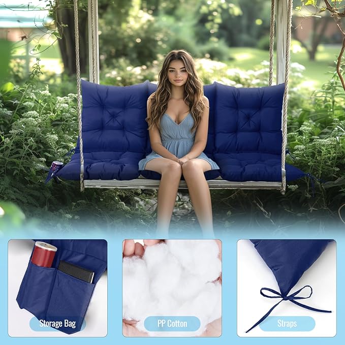 NACATIN 3 Seat Cushion for Outdoor Swing - Image 4