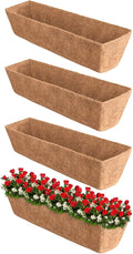 Halatool 4 Pack 36 Inch Trough Coco Fiber Replacement Window Box Liners by HALATOOL